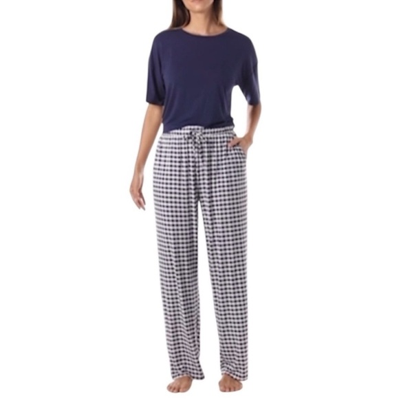 Gap NWT Navy and White Women's Pajama Set size M. Super soft relaxed fit - Picture 2 of 15